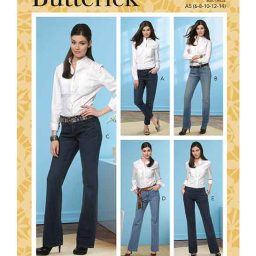 Butterick B6800 Misses' Four-Pocket Jeans & Trousers