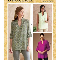 Butterick B6801 Misses' & Women's Tucked Or Gathered Top