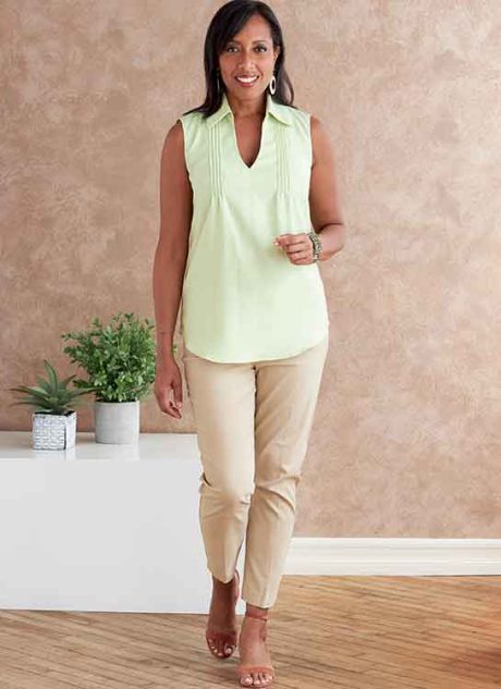 Butterick B6801 Misses' & Women's Tucked Or Gathered Top