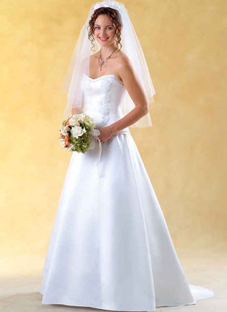 B6803 Misses' Formal Tops & Skirts With Train - Image 4
