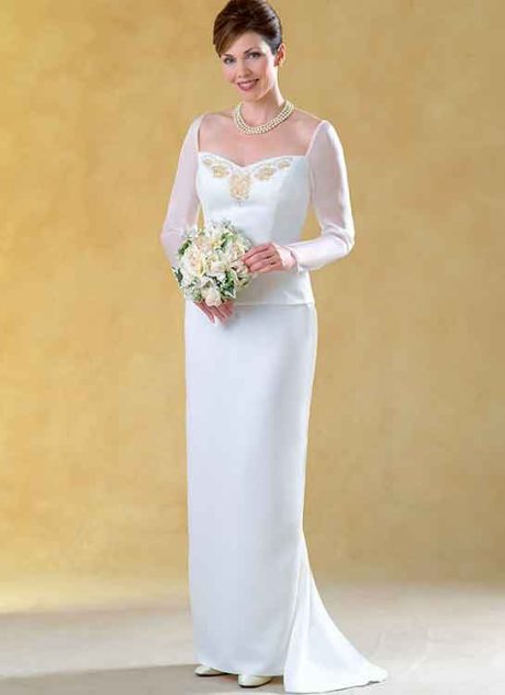 B6803 Misses' Formal Tops & Skirts With Train - Image 3