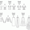 B6803 Misses' Formal Tops & Skirts With Train - Image 2