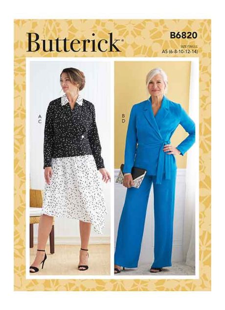 Butterick B6820 Misses' Jacket, Skirt & Pants