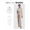 S9227 Misses' Jacket & Pants (Sizes18-26)