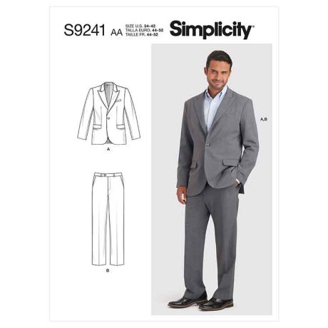 Simplicity Sewing Pattern S9241 Men's Suit