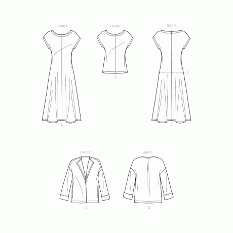 Simplicity Sewing Pattern S9263 Misses' Dress, Jacket & Top