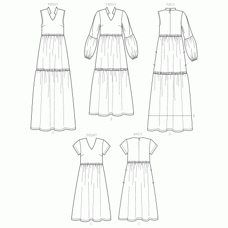 Simplicity Sewing Pattern S9265 Misses' & Women's Tiered Dresses
