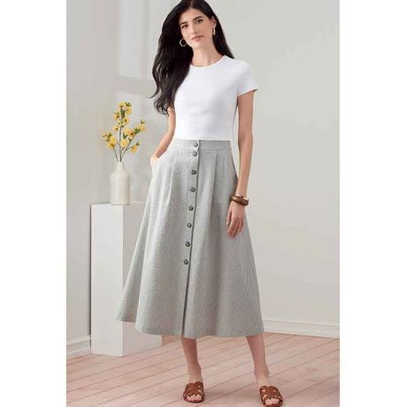 Simplicity Sewing Pattern S9267 Misses' Skirt In Three Lengths