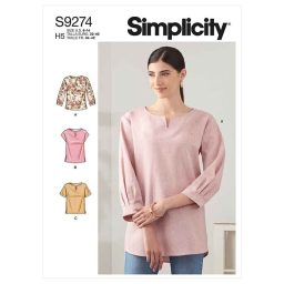 Simplicity Sewing Pattern S9274 Misses' Tops In Two Lengths