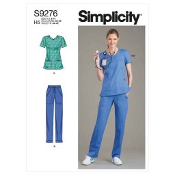 Simplicity Sewing Pattern S9276 Misses' Scrubs