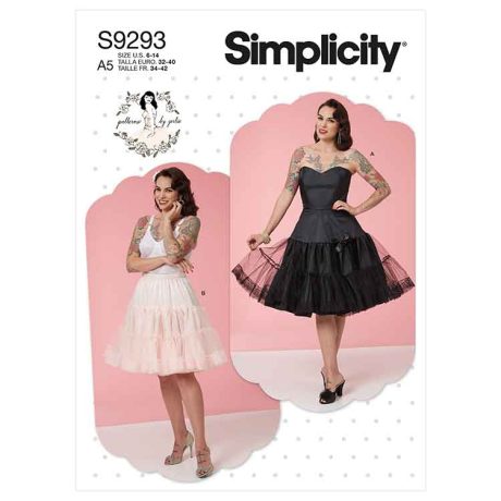 Simplicity Sewing Pattern S9293 Misses' Full Slip & Petticoat