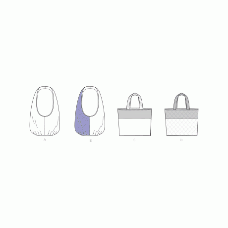 Simplicity Sewing Pattern S9298 Market Tote Bags