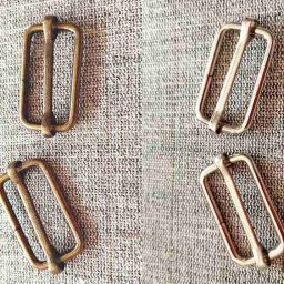 Adjustable slide buckle, 25mm (pair)