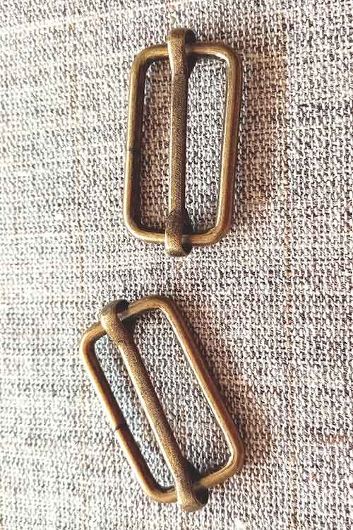 Adjustable slide buckle, 25mm & 38mm (pair) Sew Irish