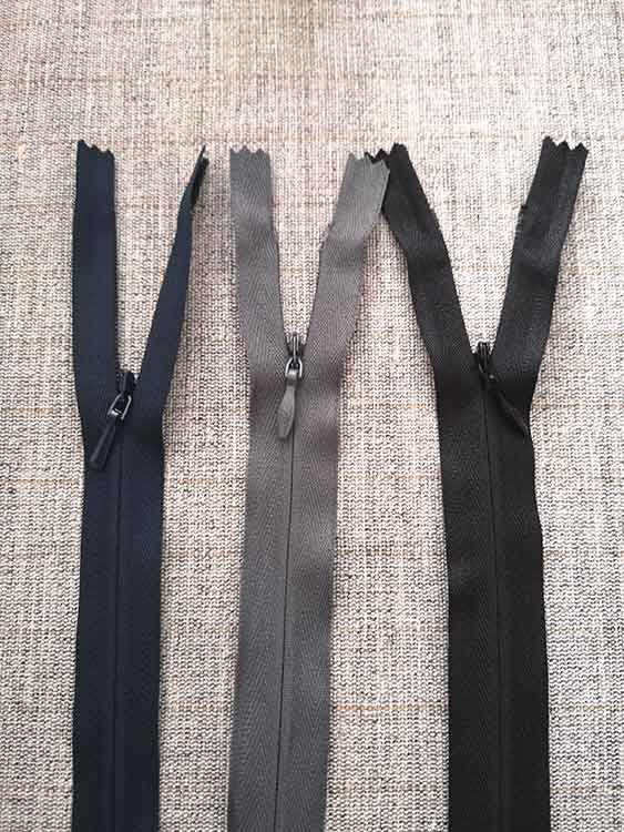 Concealed zips (economy) Sew Irish