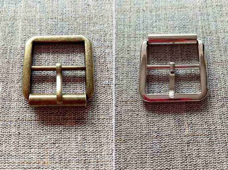 Square metal buckle, 25mm