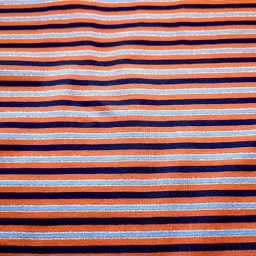 Cotton Spandex Jersey Print ('Seaside Stripes')