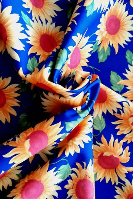 Rose & Hubble 100% cotton poplin, "Sunny Sunflowers"