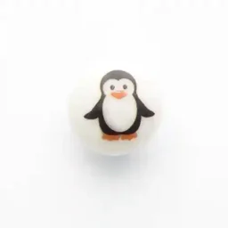 "Pippa Penguin" picture buttons,15mm