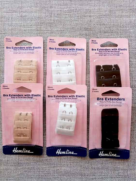 Hemline Bra Back Extenders (28mm/38mm) Sew Irish