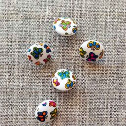 "Flutterby Butterfly" buttons, 15mm