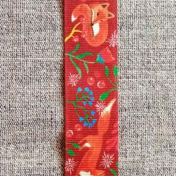 "Foxy Friends" grosgrain ribbon, 25mm