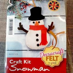 Snowman felt Christmas tree decoration kit