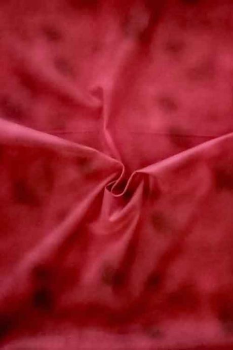 John Louden "Nebula" cotton print (red)