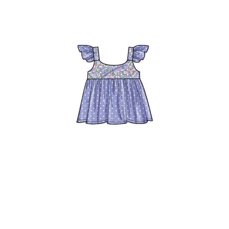 Simplicity Sewing Pattern S9317 Babies' Dress, Top and Shorts