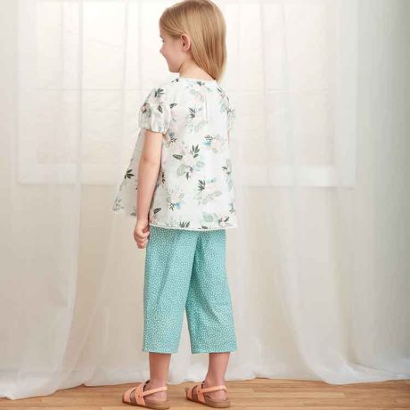 Simplicity Sewing Pattern S9321 Children's Tucked Tops, Dresses, Shorts and Pants