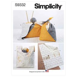 Simplicity Sewing Pattern S9332 Craft Bags