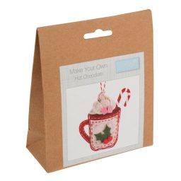 Felt Christmas tree decoration kit: Hot Chocolate