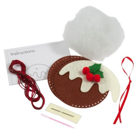 Felt Christmas tree decoration kit: Plum Pudding - Image 2