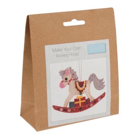 Felt Christmas tree decoration kit: Rocking Horse