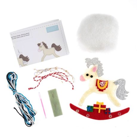 Felt Christmas tree decoration kit: Rocking Horse - Image 2