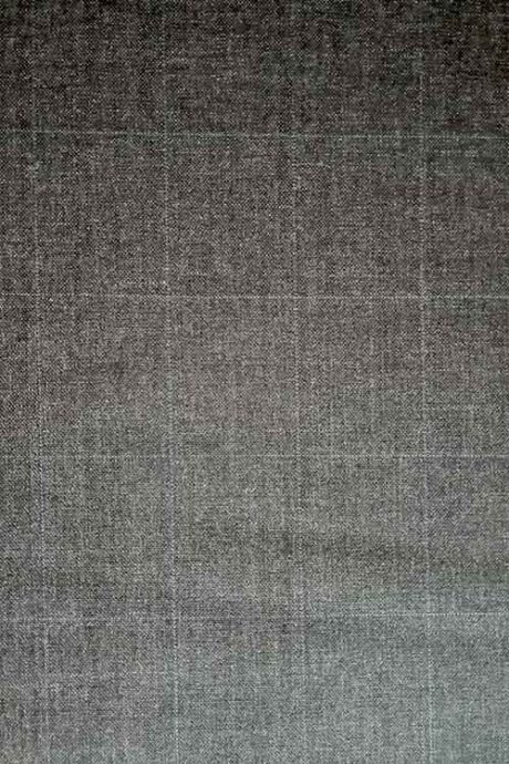 Charcoal grey window pane check wool mix suiting