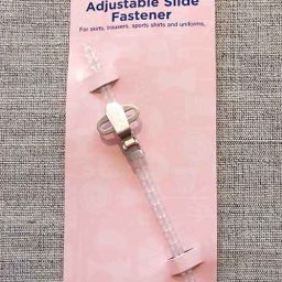 Adjustable slide fastener (clear)