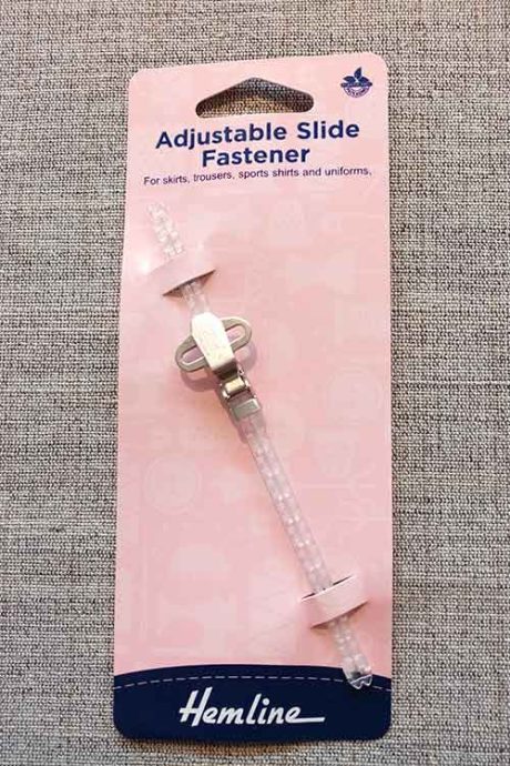 Adjustable slide fastener (clear)
