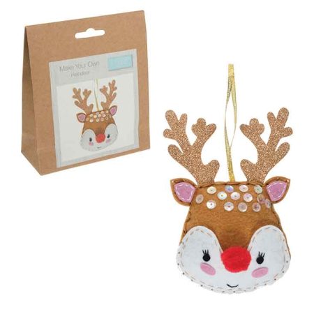Felt Christmas tree decoration kit: Reindeer - Image 2