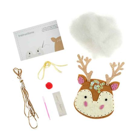 Felt Christmas tree decoration kit: Reindeer - Image 3