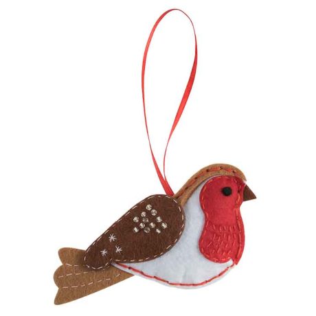 Felt Christmas Tree Decoration Kit: Robin - Image 2