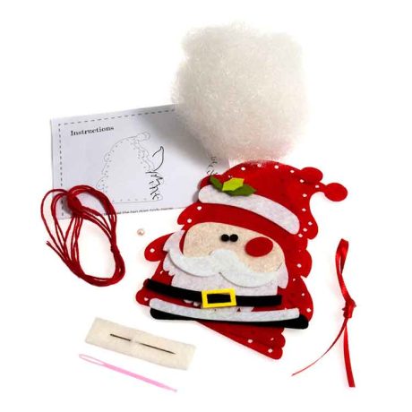 Felt Christmas tree decoration kit: Santa - Image 3