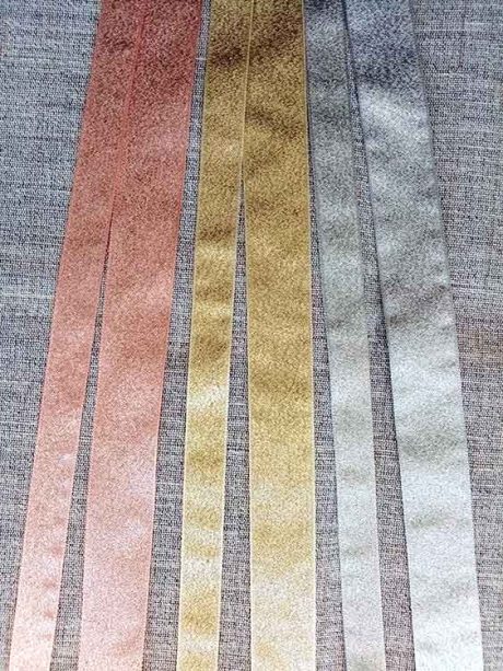Glitter ribbon (gold, silver, rose)