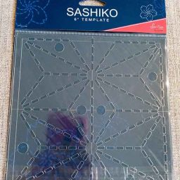 6" Sashiko embroidery template, 'Asa No Ha' (Hemp Leaf)