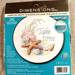 Learn-a-Craft: Counted Cross Stitch Kit and Hoop: Take Time