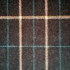 100% wool plaid tweed, charcoal