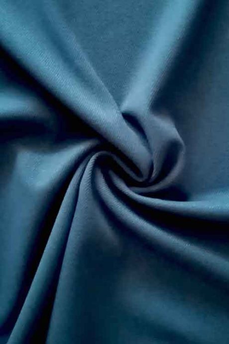 Soft polyester/viscose mix twill (denim blue)