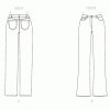 B6840 Misses' & Women's Straight-Leg or Boot Cut Jeans - Image 3
