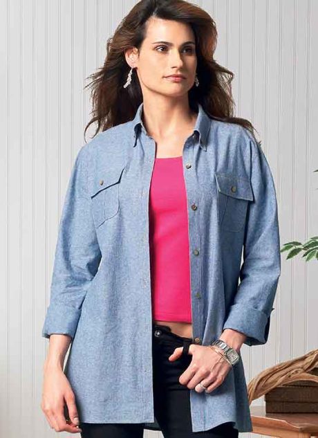 B6841 Unisex Button-Down Shirts - Image 6