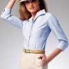 B6842 Misses' Fold-Back Collar Shirts - Image 5